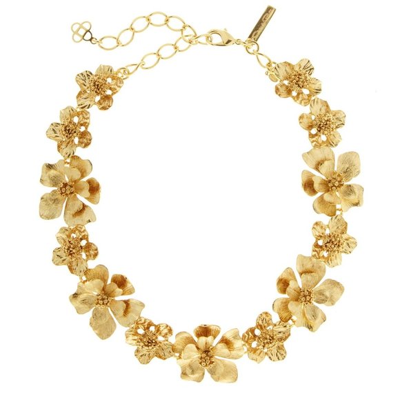 Oscar de la Renta Classic Flower Necklace